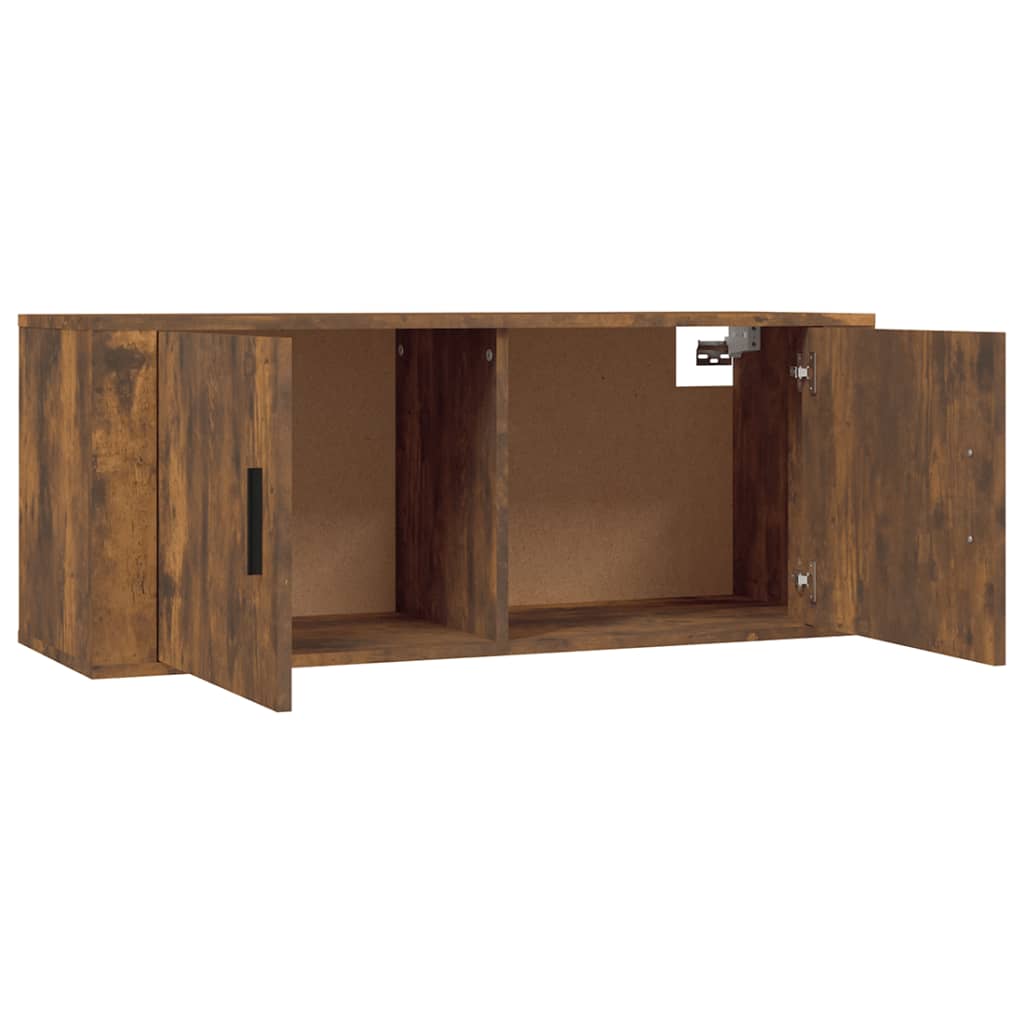 Tv-Wandmeubels 100X34,5X40 Cm Kleurig 100 cm Gerookt eiken