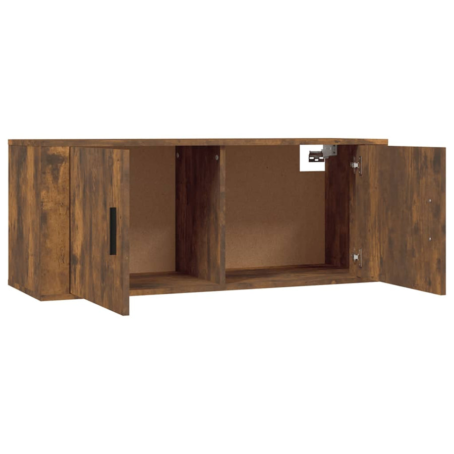 Tv-Wandmeubels 100X34,5X40 Cm Kleurig 100 cm Gerookt eiken