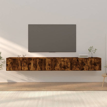 Tv-Wandmeubels 100X34,5X40 Cm Kleurig 100 cm Gerookt eiken