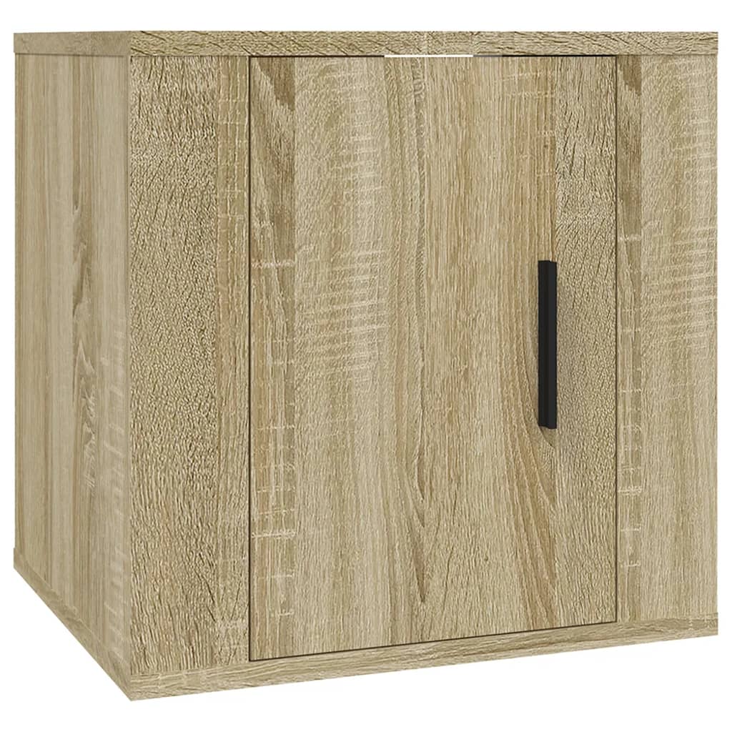 -Delige Tv-Meubelset Bewerkt Hout Kleurig 6 Sonoma eiken