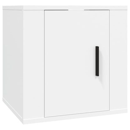 8-Delige Tv-Meubelset Bewerkt Hout Wit