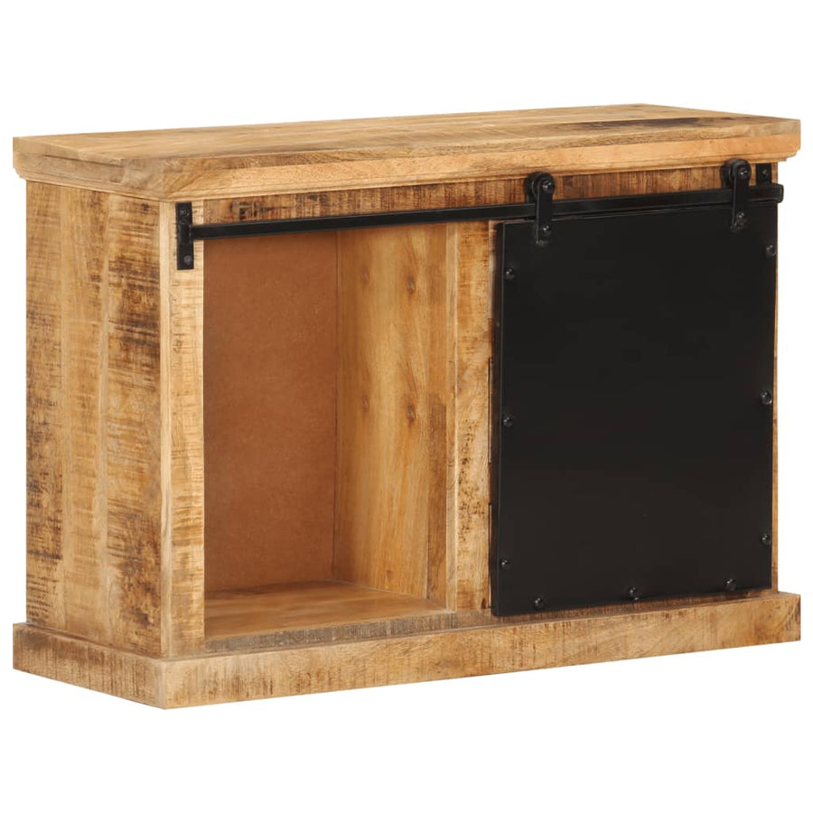 Dressoir 80X30X55 Cm Massief Ruw Mangohout