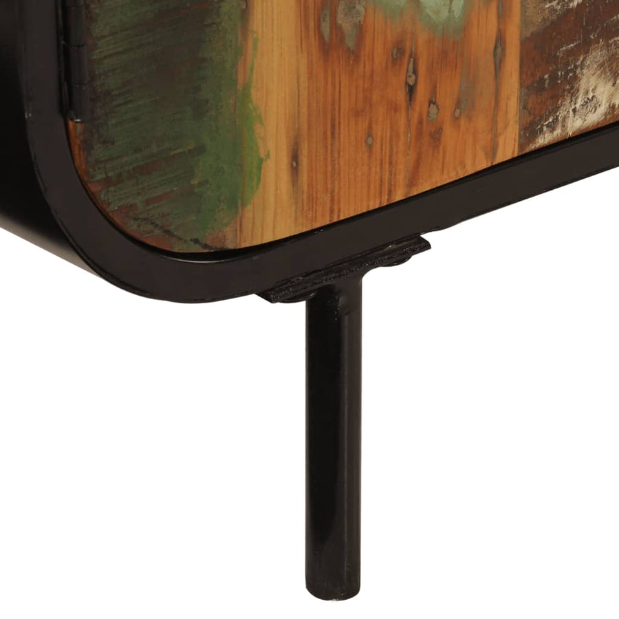 Dressoir 140x35x70 cm massief gerecycled hout en metaal