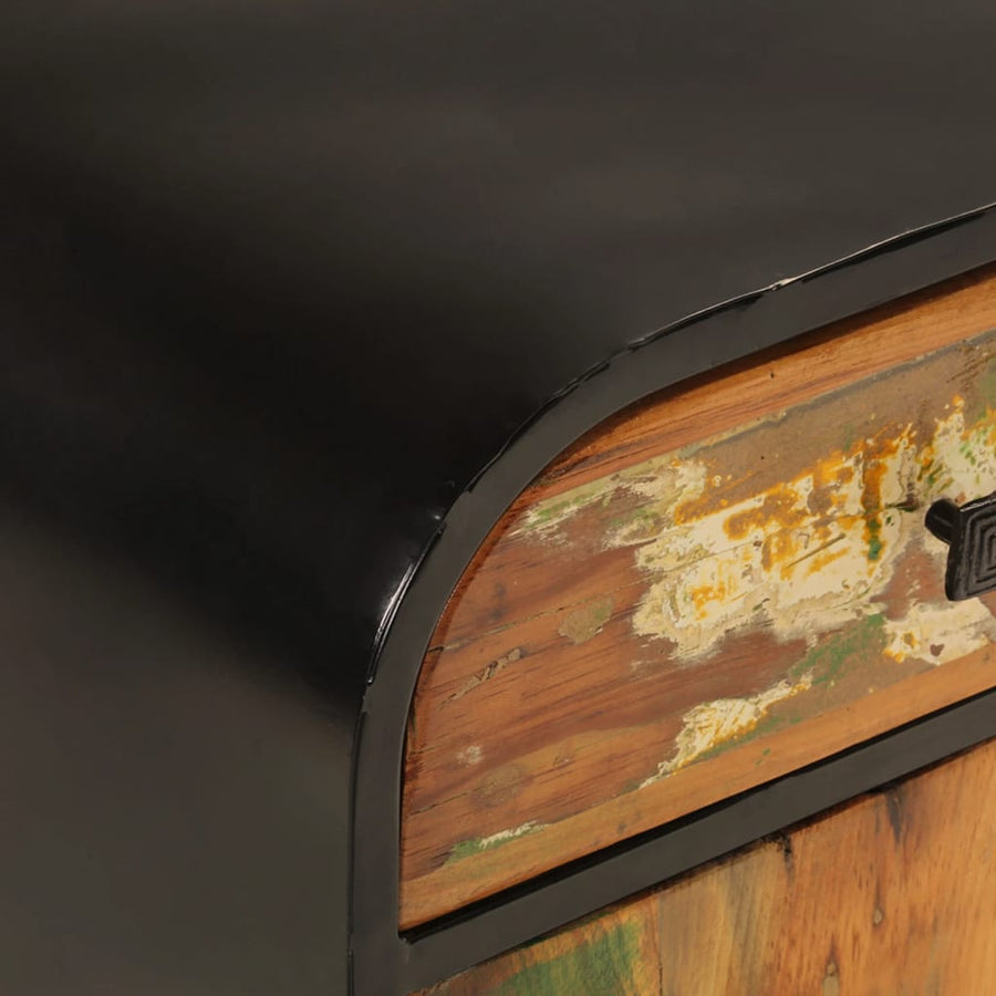 Dressoir 140x35x70 cm massief gerecycled hout en metaal