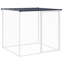 Kippenhok Met Dak Gegalvaniseerd Staal 103 x 98 x 90 cm Antraciet