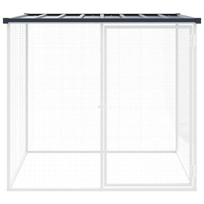 Kippenhok Met Dak Gegalvaniseerd Staal 103 x 98 x 90 cm Antraciet