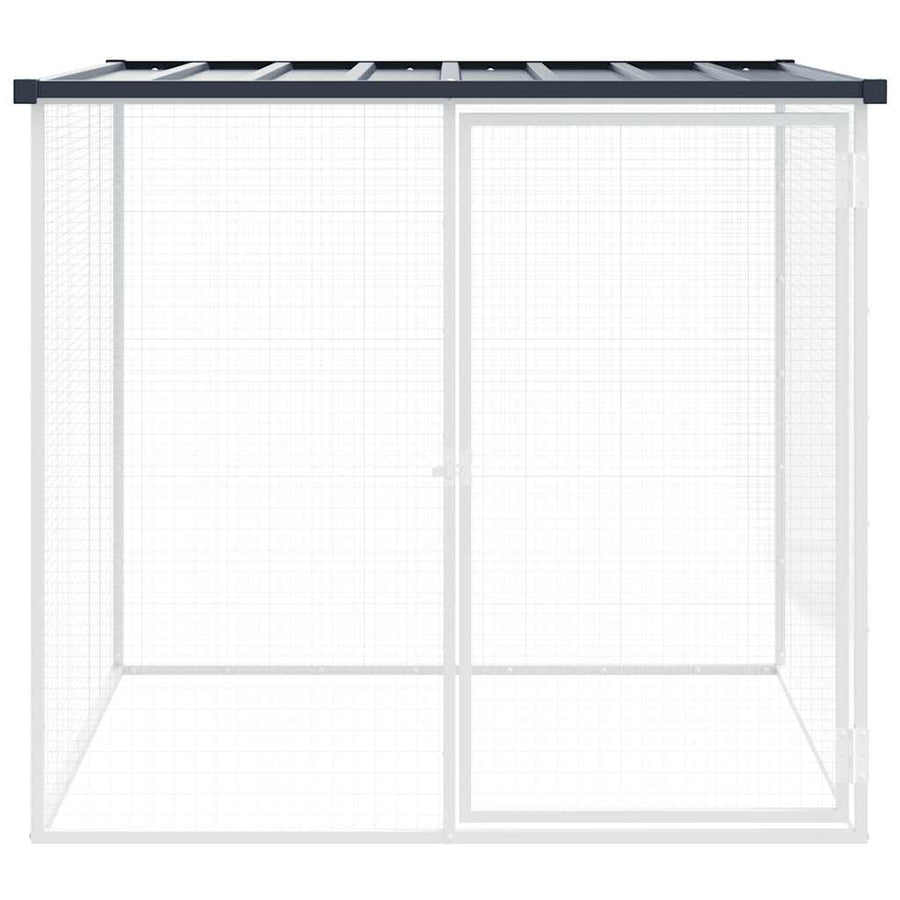 Kippenhok Met Dak Gegalvaniseerd Staal 103 x 98 x 90 cm Antraciet