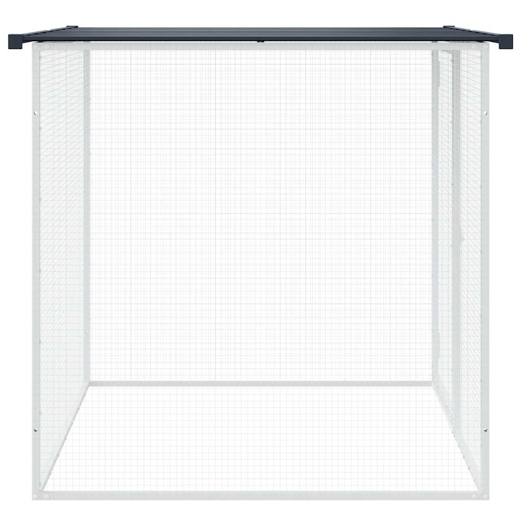 Kippenhok Met Dak Gegalvaniseerd Staal 103 x 98 x 90 cm Antraciet