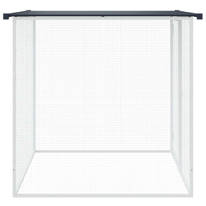 Kippenhok Met Dak Gegalvaniseerd Staal 103 x 98 x 90 cm Antraciet