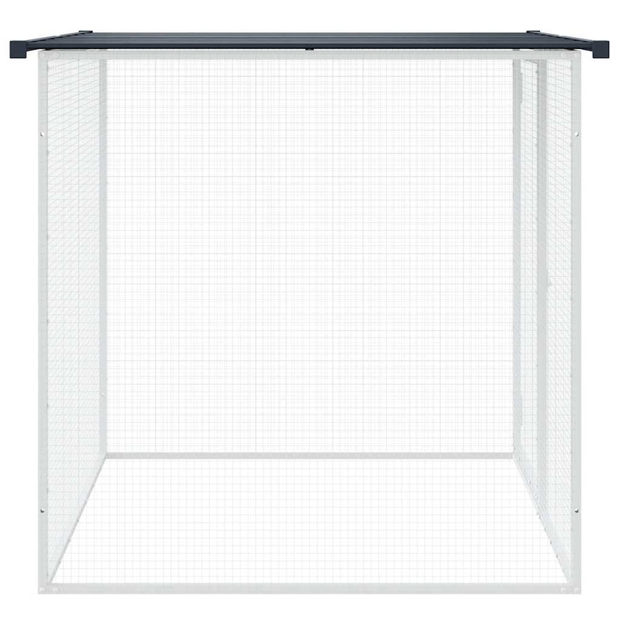 Kippenhok Met Dak Gegalvaniseerd Staal 103 x 98 x 90 cm Antraciet
