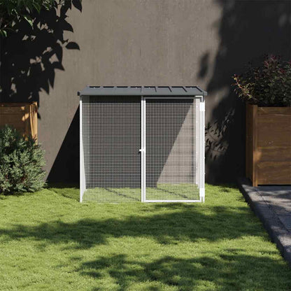Kippenhok Met Dak Gegalvaniseerd Staal 103 x 98 x 90 cm Antraciet