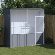Bird cage 215x78x200 cm galvanized steel grey