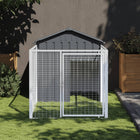 Hondenhok 117x201x123 cm gegalvaniseerd staal antraciet