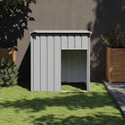Hondenhok 110x103x109 cm gegalvaniseerd staal lichtgrijs