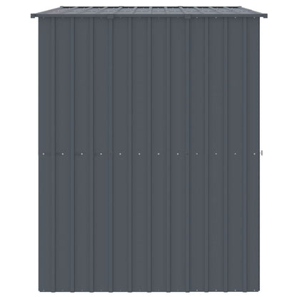 Hondenhok Met Dak Gegalvaniseerd Staal 214 x 153 x 181 cm Antraciet