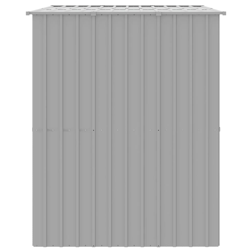 Hondenhok Met Dak Gegalvaniseerd Staal Grijs 214 x 153 x 181 cm Lichtgrijs