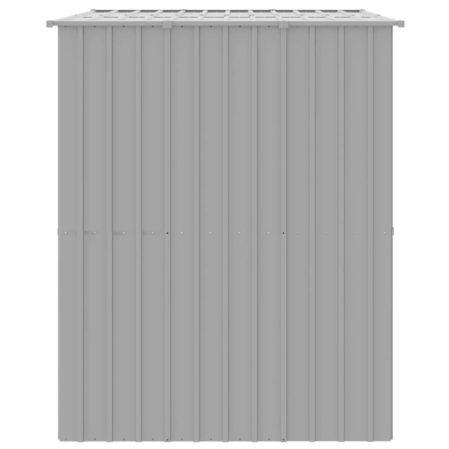 Hondenhok Met Dak Gegalvaniseerd Staal Grijs 214 x 153 x 181 cm Lichtgrijs