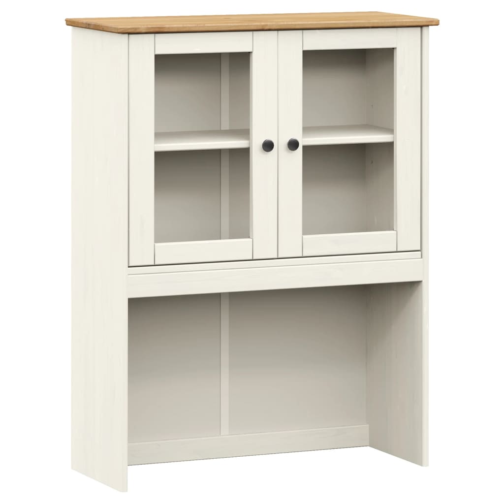 Hoge Kast Vigo 78X40X175 Cm Massief Grenenhout Wit Met 2 deuren