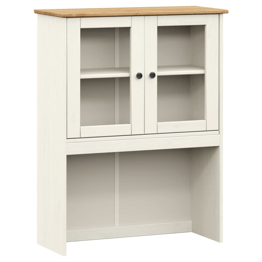 Hoge Kast Vigo 78X40X175 Cm Massief Grenenhout Wit Met 1 deur