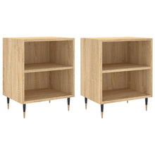 Nachtkastjes 2 St 40X30X50 Cm Bewerkt Hout Sonoma Eikenkleurig
