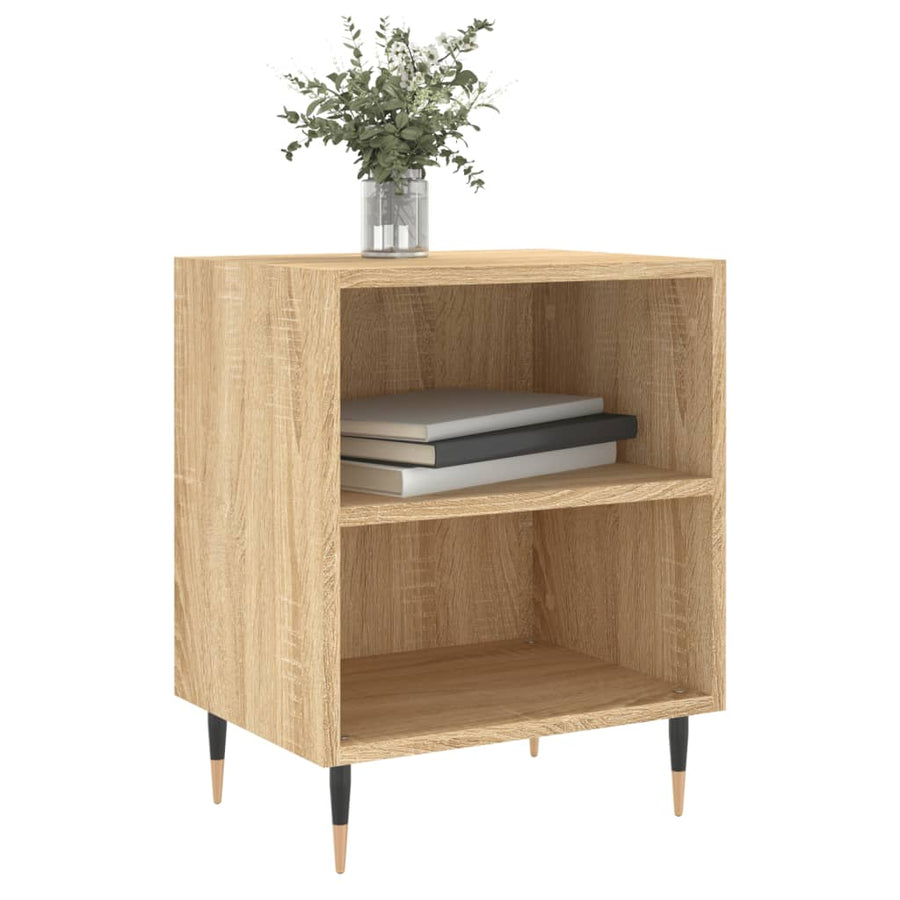 Nachtkastjes 2 St 40X30X50 Cm Bewerkt Hout Sonoma Eikenkleurig