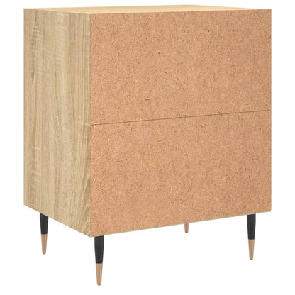 Nachtkastjes 2 St 40X30X50 Cm Bewerkt Hout Sonoma Eikenkleurig