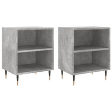 Nachtkastjes 2 St 40X30X50 Cm Bewerkt Hout Betongrijs