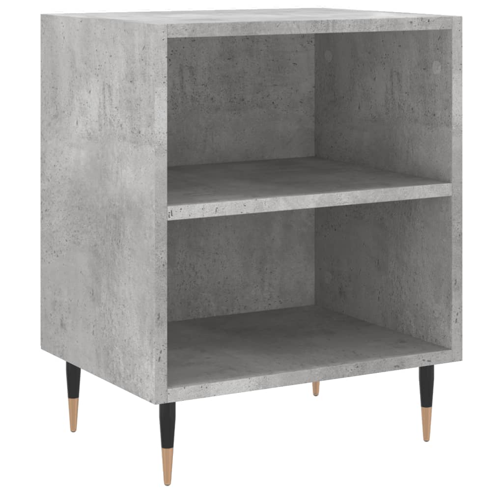 Nachtkastjes 2 St 40X30X50 Cm Bewerkt Hout Betongrijs