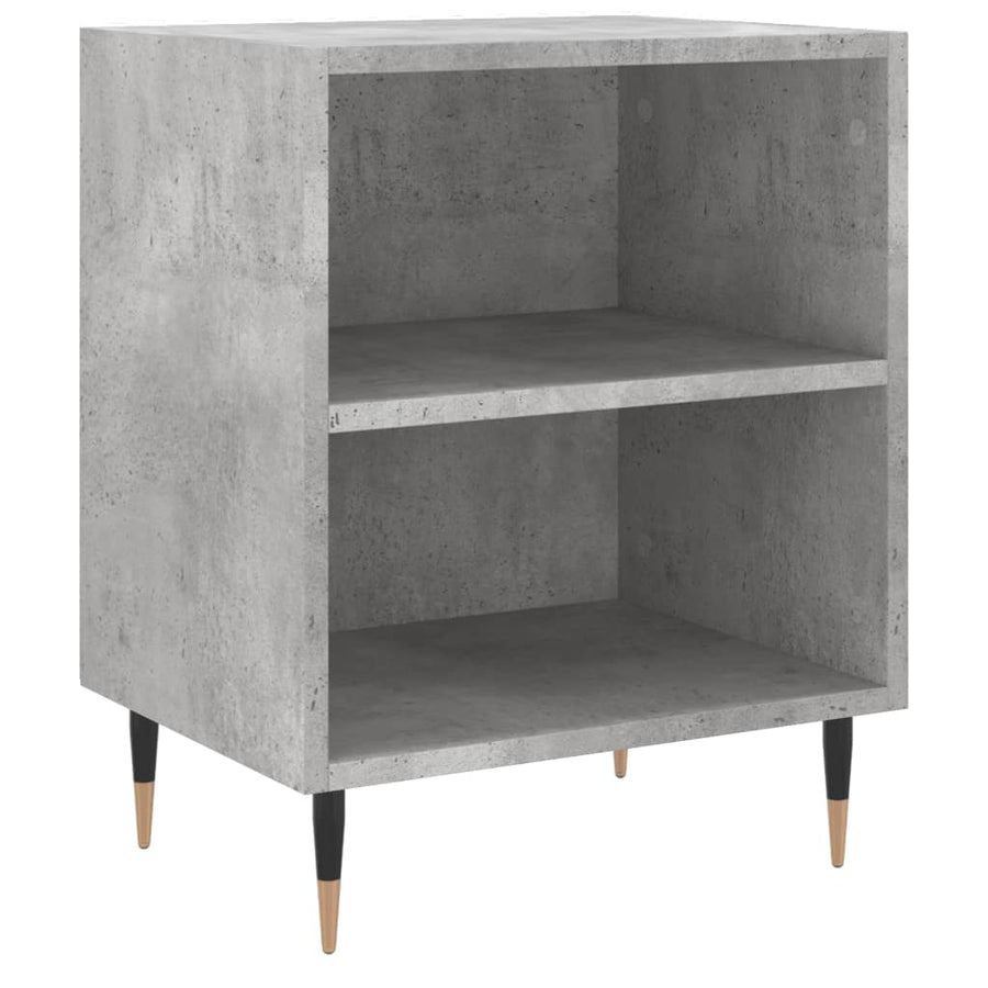Nachtkastjes 2 St 40X30X50 Cm Bewerkt Hout Betongrijs