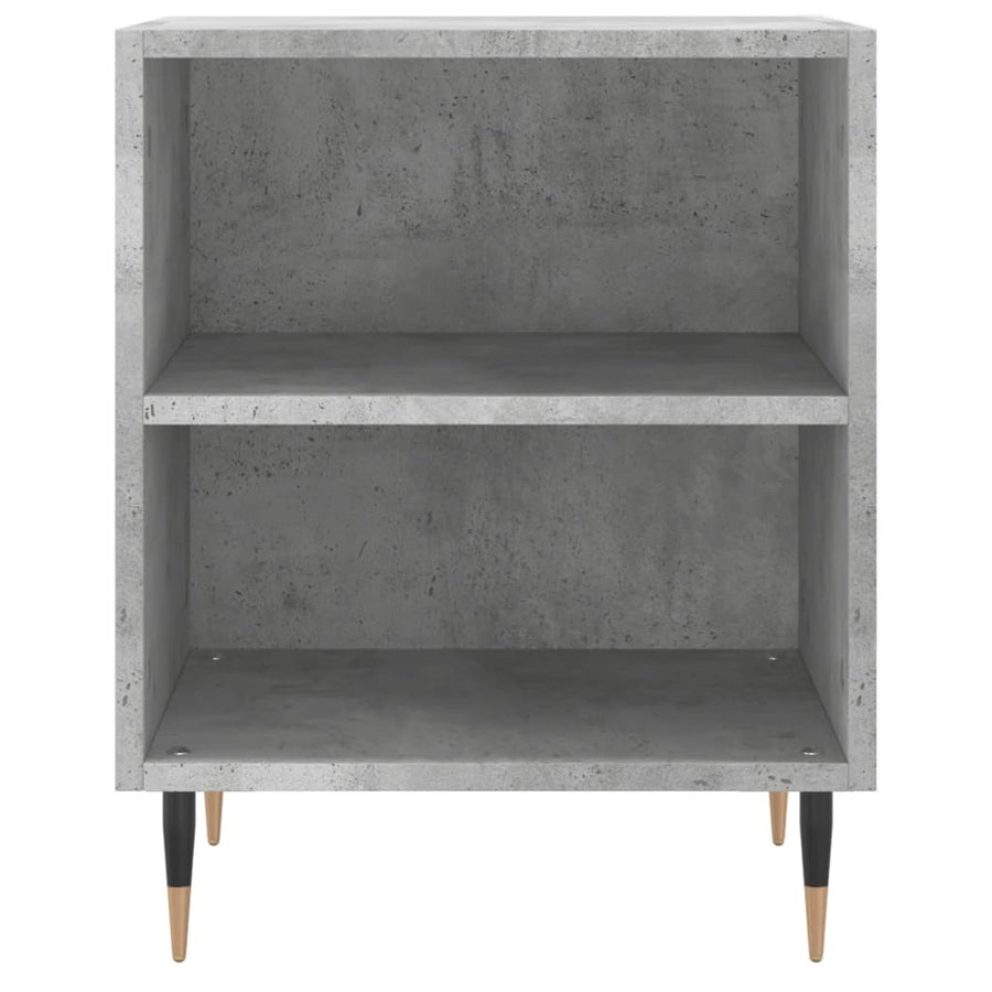 Nachtkastjes 2 St 40X30X50 Cm Bewerkt Hout Betongrijs