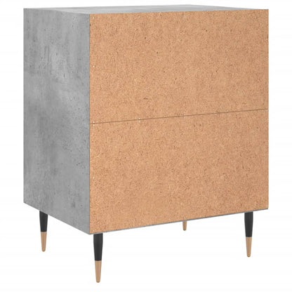 Nachtkastjes 2 St 40X30X50 Cm Bewerkt Hout Betongrijs