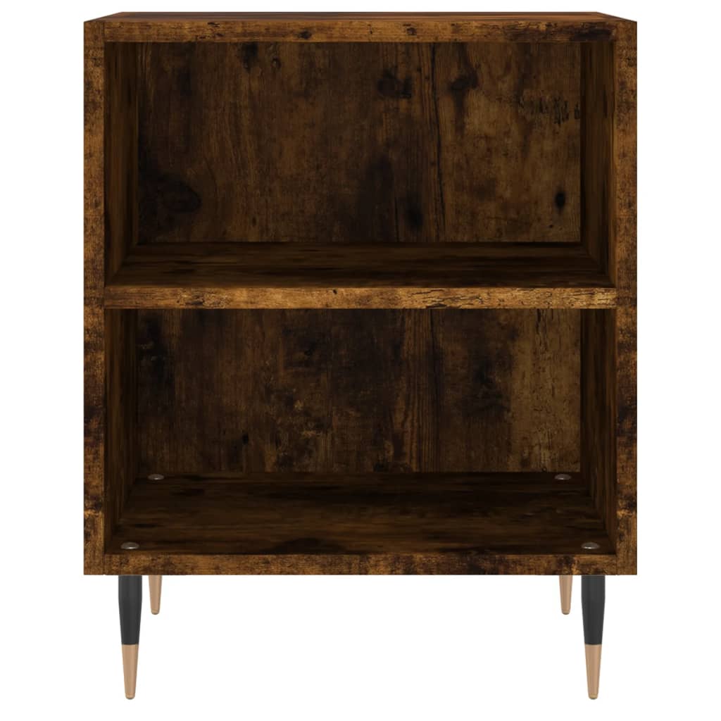 Nachtkastjes 2 St 40X30X50 Cm Bewerkt Hout Gerookt Eikenkleurig