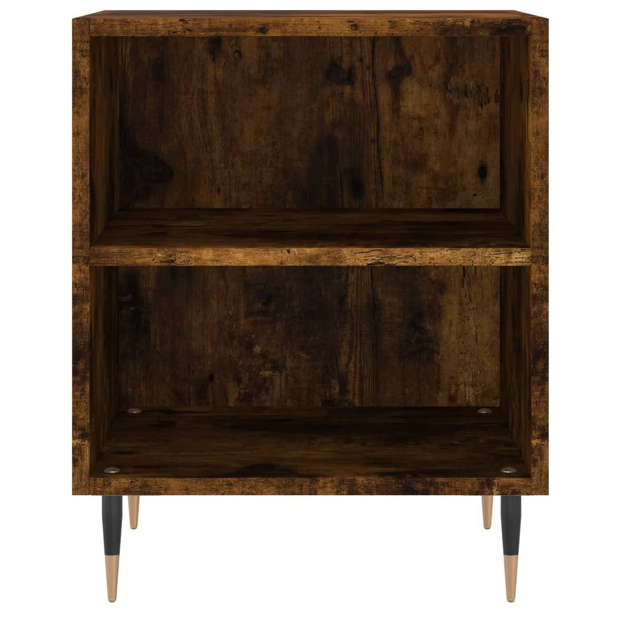 Nachtkastjes 2 St 40X30X50 Cm Bewerkt Hout Gerookt Eikenkleurig