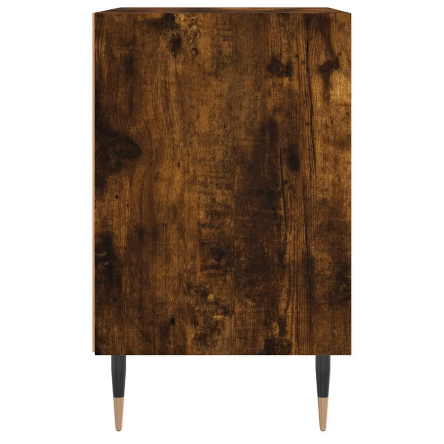 Nachtkastjes 2 St 40X30X50 Cm Bewerkt Hout Gerookt Eikenkleurig