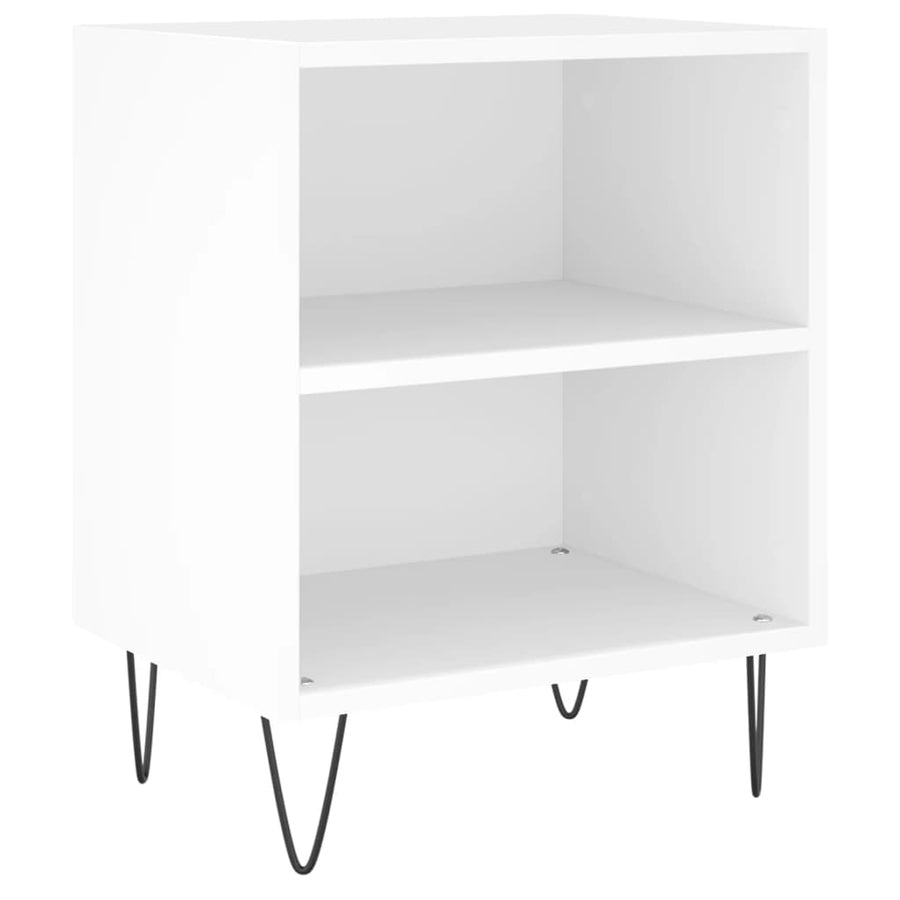 Nachtkastjes 2 St 40X30X50 Cm Bewerkt Hout Wit