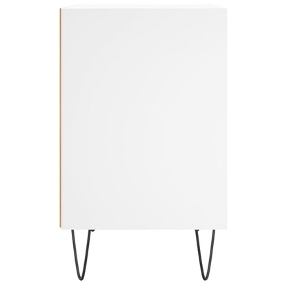 Nachtkastjes 2 St 40X30X50 Cm Bewerkt Hout Wit