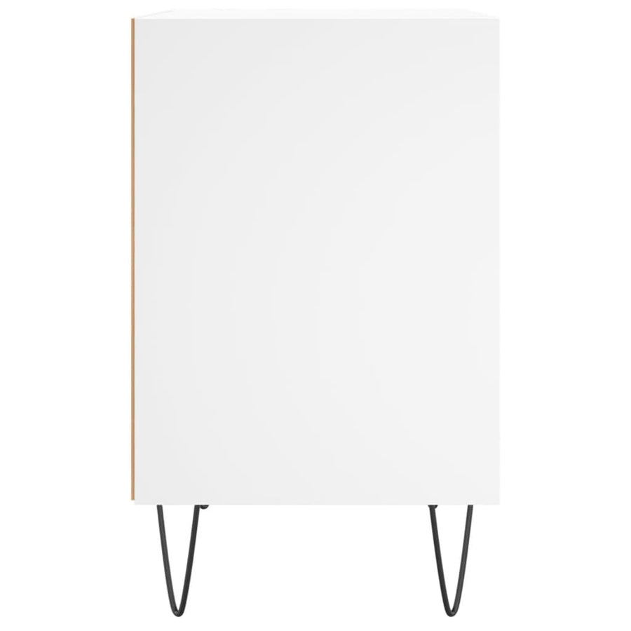 Nachtkastjes 2 St 40X30X50 Cm Bewerkt Hout Wit