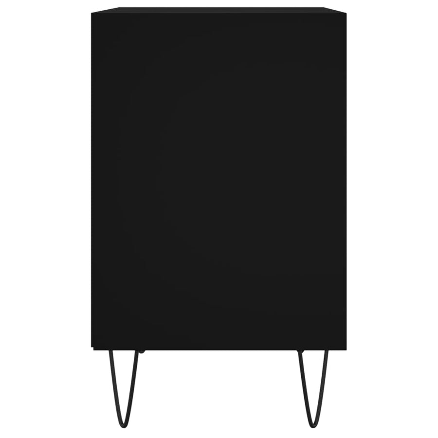 Nachtkastjes 2 St 40X30X50 Cm Bewerkt Hout Zwart