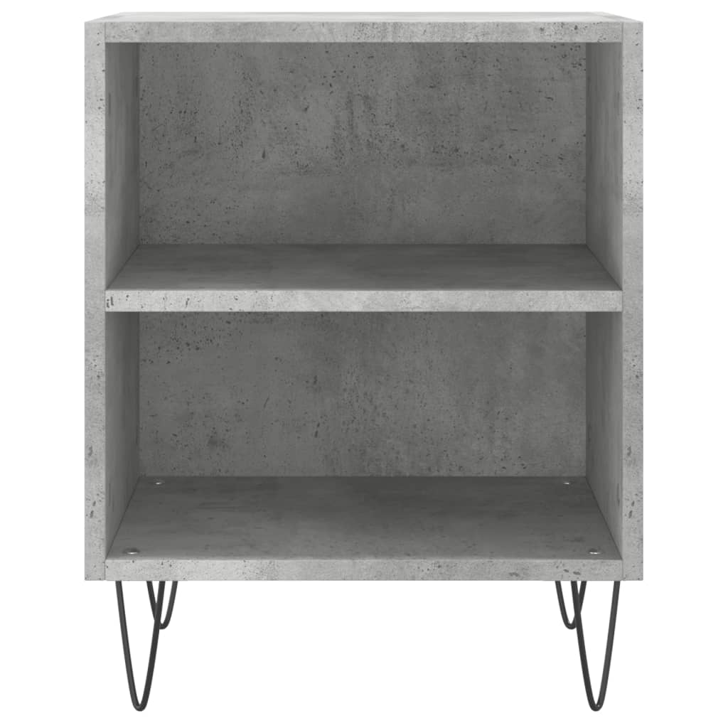 Nachtkastjes 2 St 40X30X50 Cm Bewerkt Hout Betongrijs