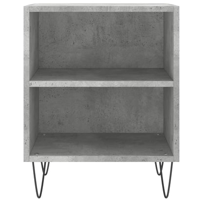 Nachtkastjes 2 St 40X30X50 Cm Bewerkt Hout Betongrijs