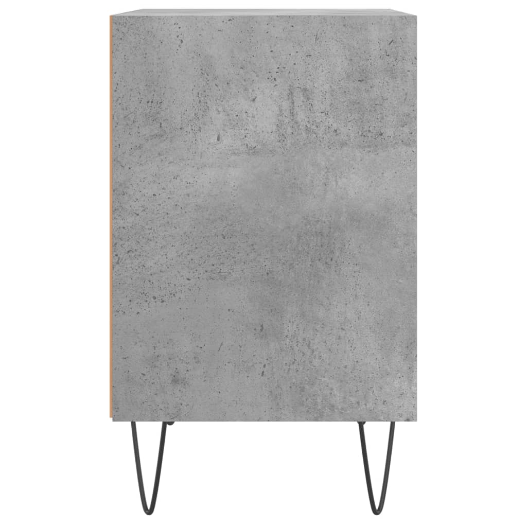 Nachtkastjes 2 St 40X30X50 Cm Bewerkt Hout Betongrijs
