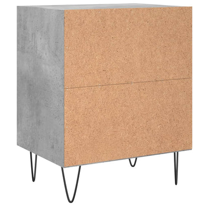 Nachtkastjes 2 St 40X30X50 Cm Bewerkt Hout Betongrijs