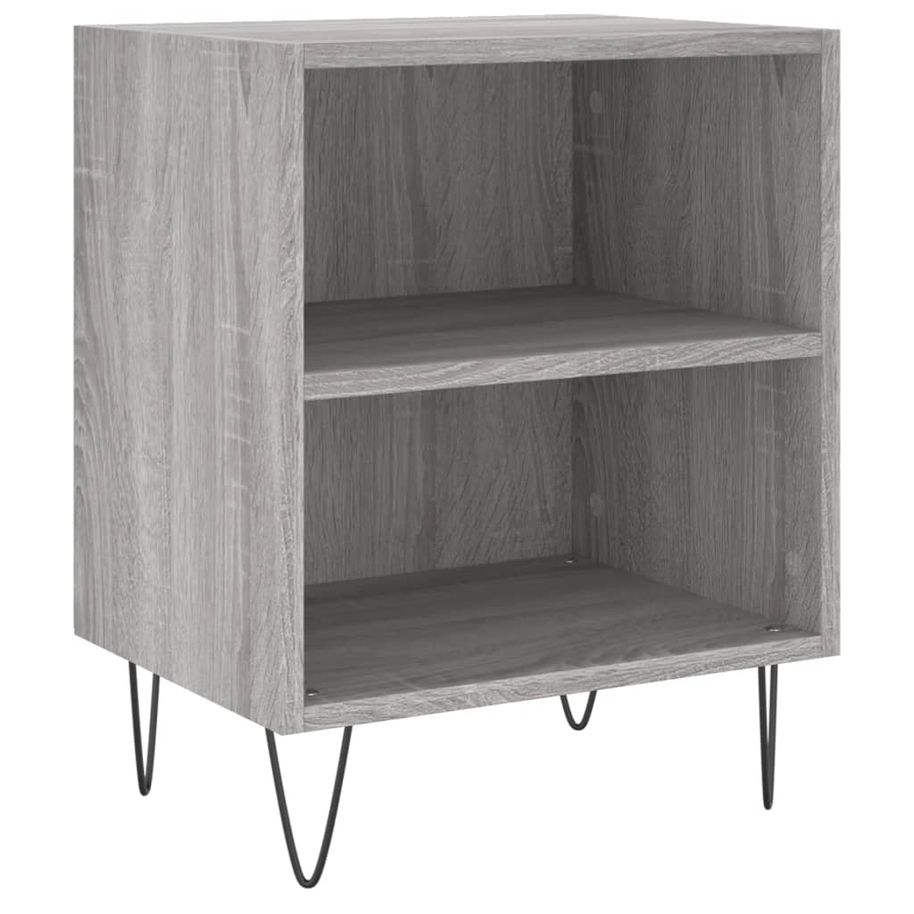 Nachtkastjes 2 St 40X30X50 Cm Bewerkt Hout Grijs Sonoma Eiken
