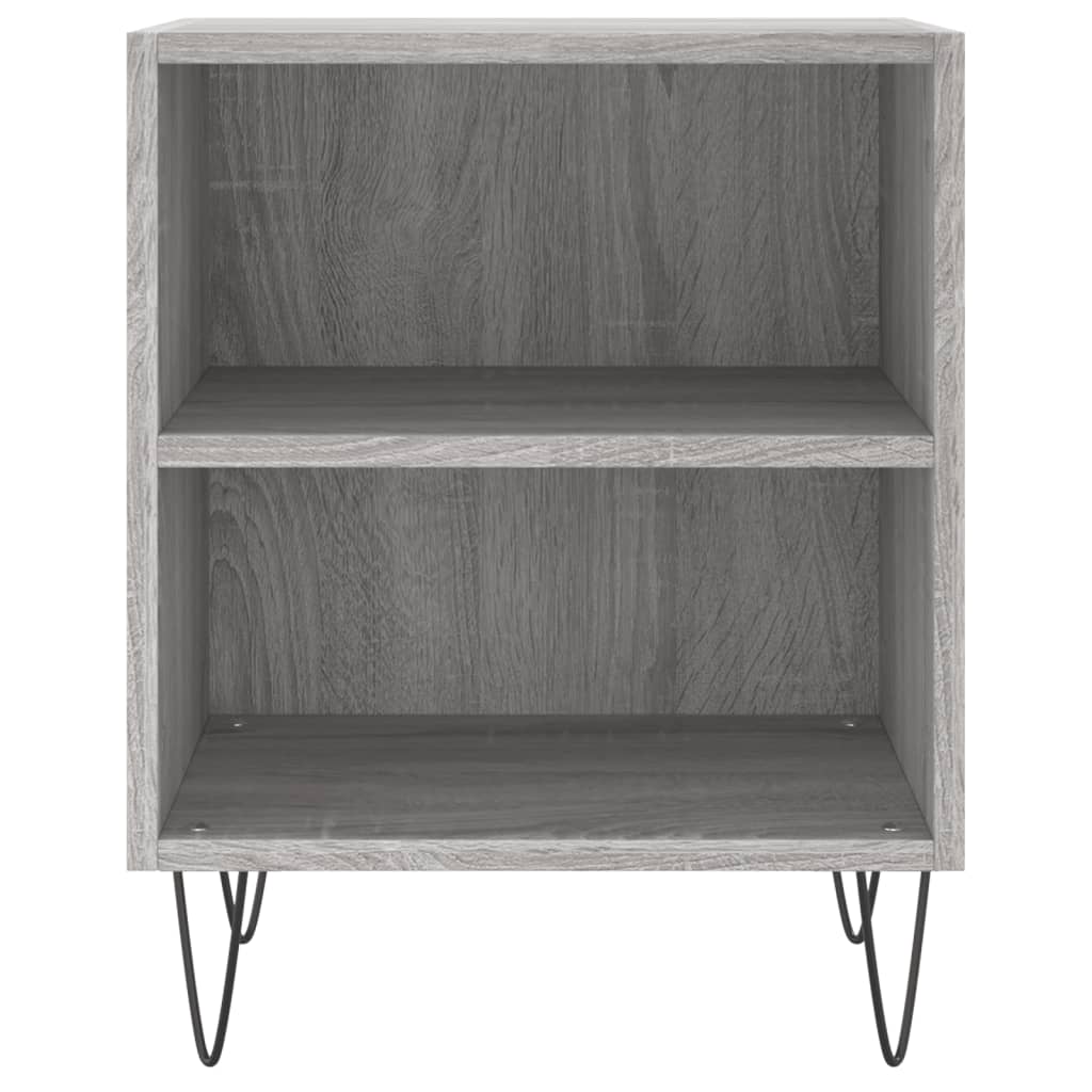 Nachtkastjes 2 St 40X30X50 Cm Bewerkt Hout Grijs Sonoma Eiken