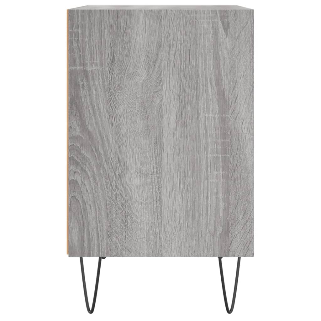 Nachtkastjes 2 St 40X30X50 Cm Bewerkt Hout Grijs Sonoma Eiken