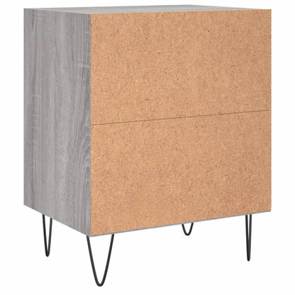 Nachtkastjes 2 St 40X30X50 Cm Bewerkt Hout Grijs Sonoma Eiken