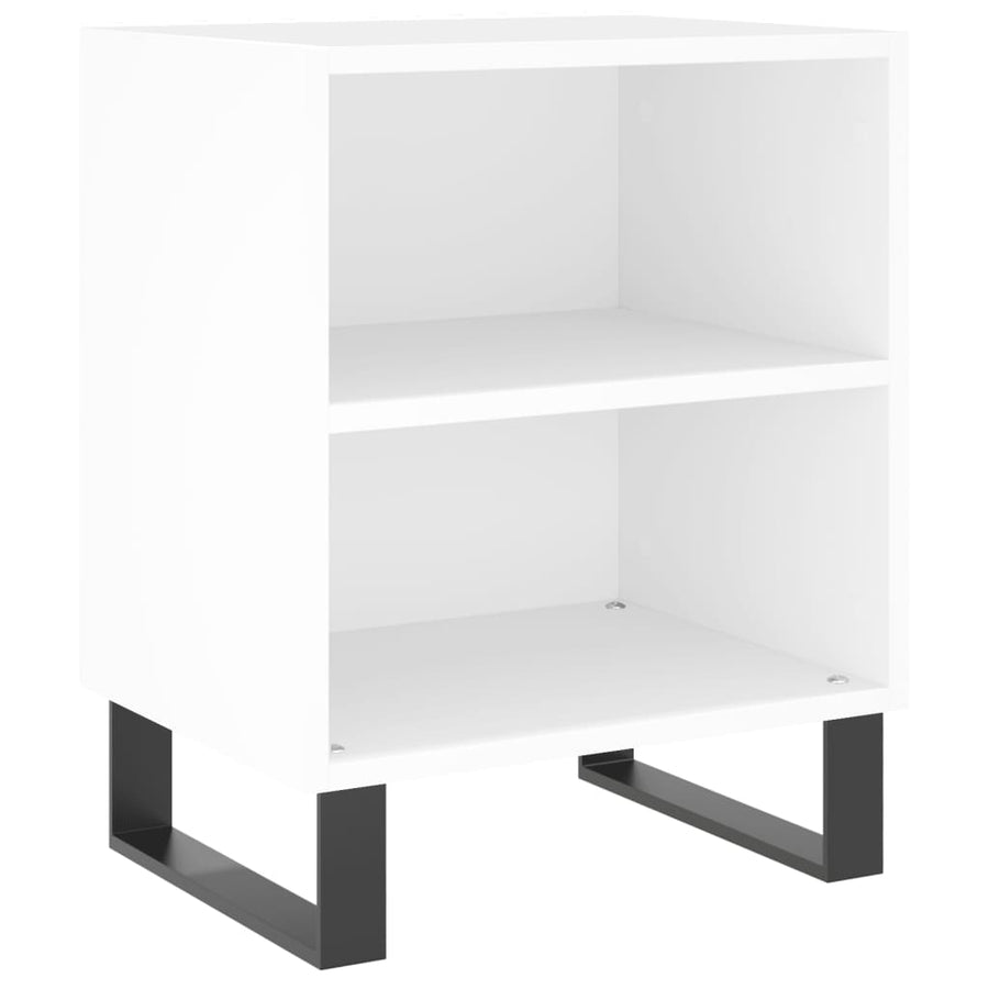 Nachtkastjes 2 St 40X30X50 Cm Bewerkt Hout Wit
