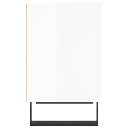 Nachtkastjes 2 St 40X30X50 Cm Bewerkt Hout Hoogglans Wit