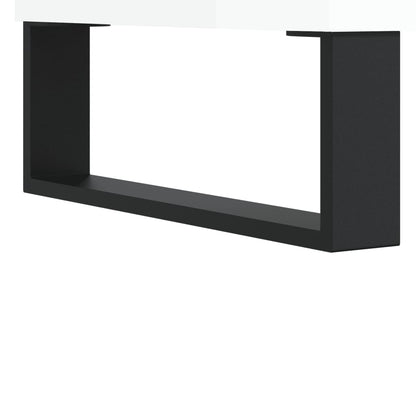 Nachtkastjes 2 St 40X30X50 Cm Bewerkt Hout Hoogglans Wit