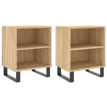 Nachtkastjes 2 St 40X30X50 Cm Bewerkt Hout Sonoma Eikenkleurig